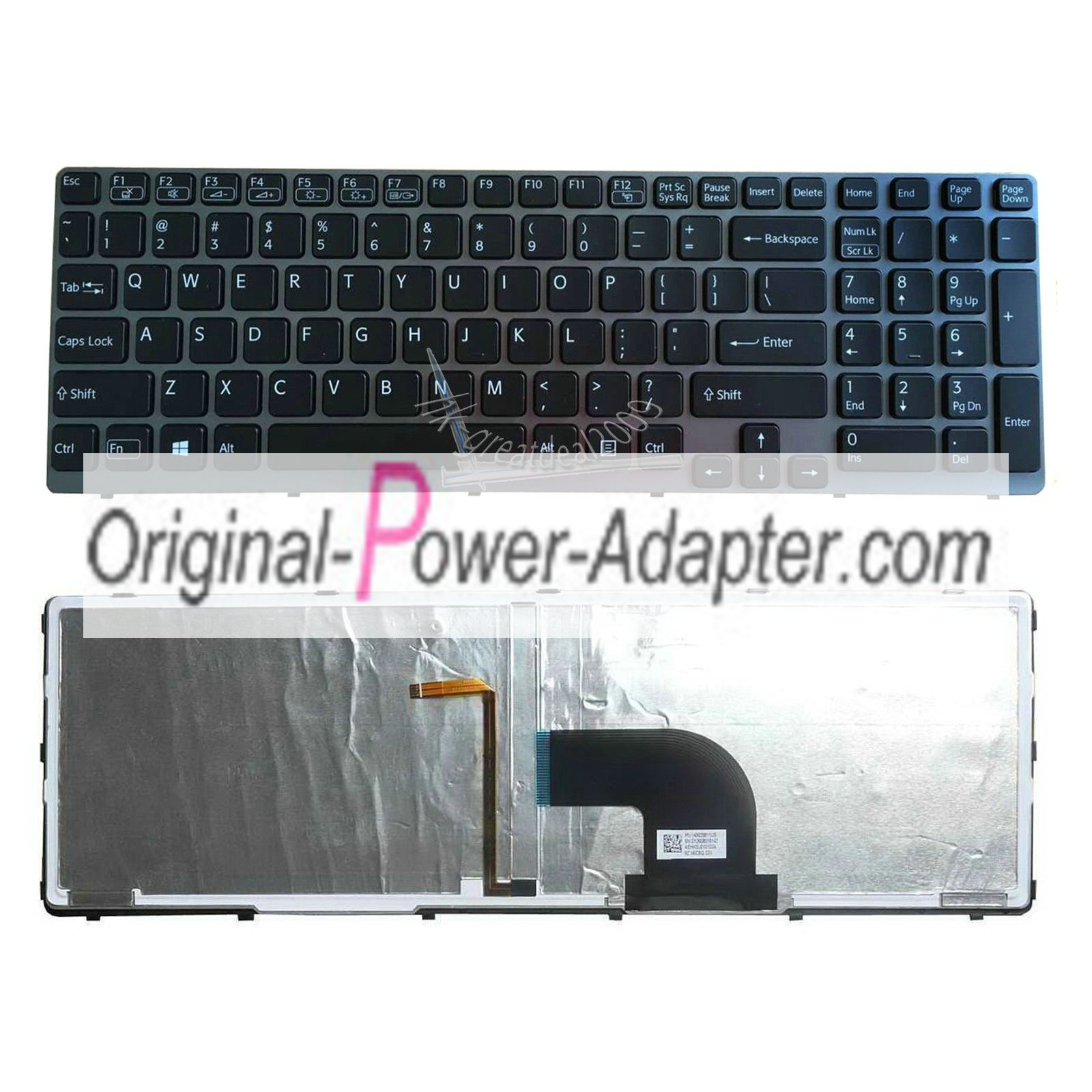 NEW Sony Vaio SVE151100C SVE1511SAC SVE151D11L Keyboard Backlit